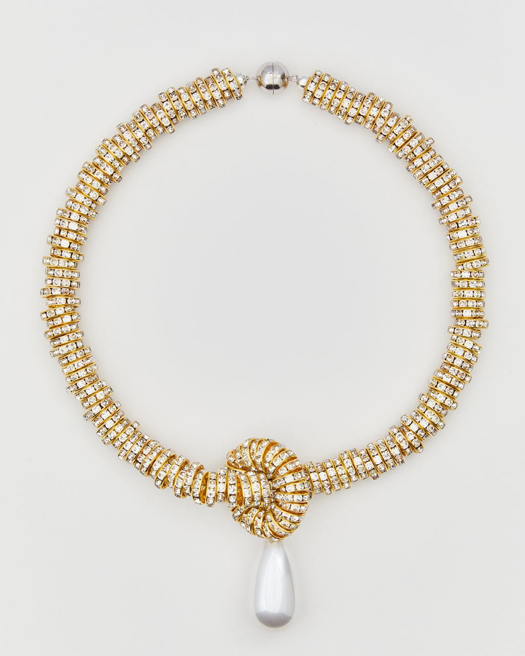 Pearl Drop Necklace, Gold