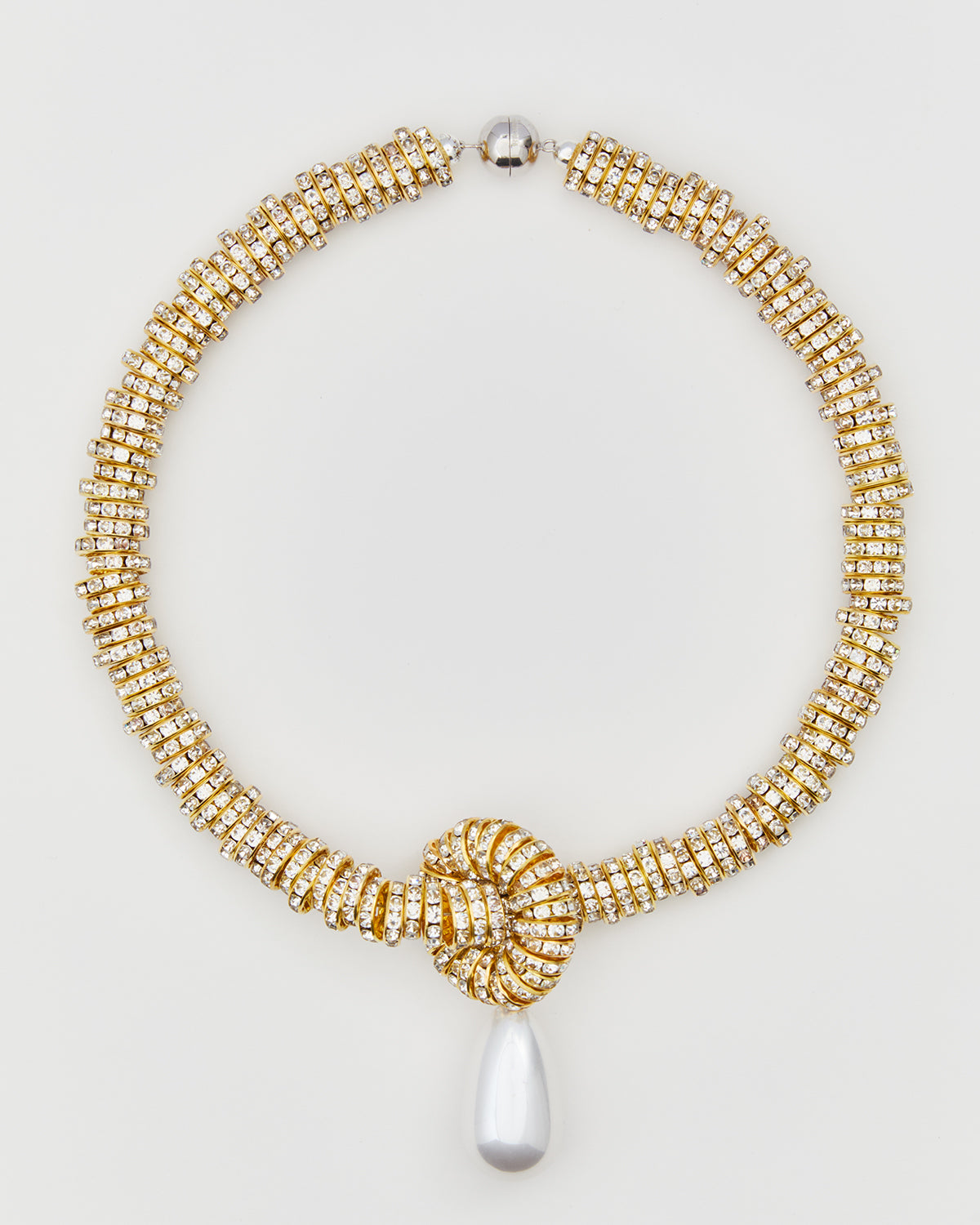 Pearl Drop Necklace, Gold