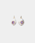 Pearl Pablo Earrings, Pink Amethyst