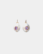 Pearl Pablo Earrings, Pink Amethyst