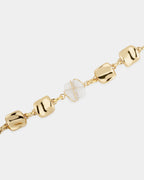 Rainbow Square Necklace, Rock Crystal