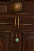 Miki Long Necklace, Turquoise
