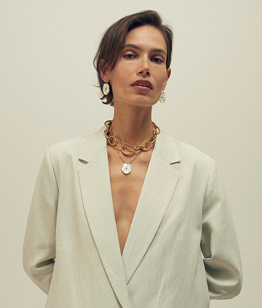 NEW BLOOM EARRINGS IN MOTHER-OF-PEARL