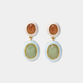 Papaya Earrings, Aventurine