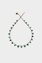 Savannah Db Necklace, Malachite