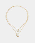 Scapular Necklace,  White Mother-of-Pearl