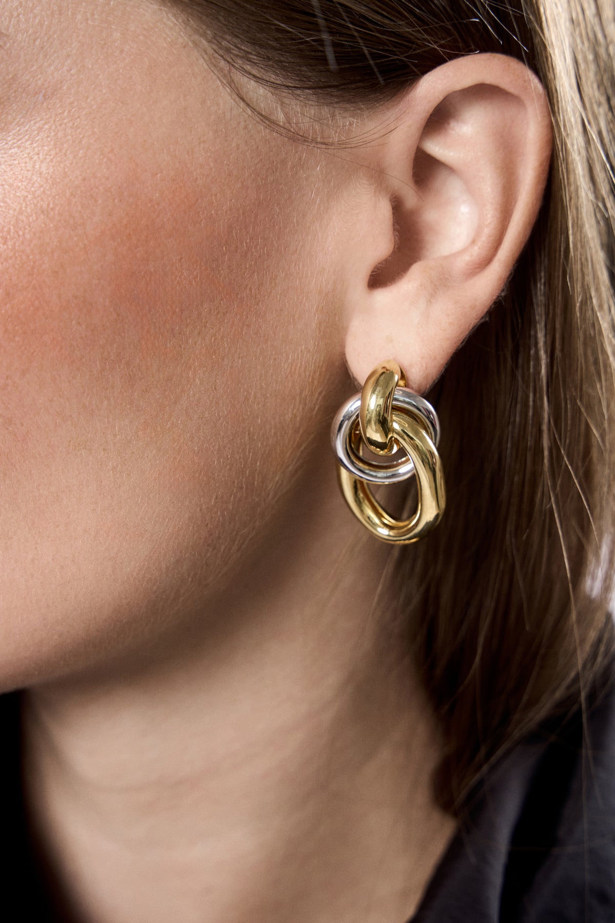 Two Tone Ami Earrings