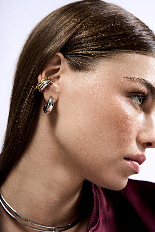 Two Tone Double Ear Cuff