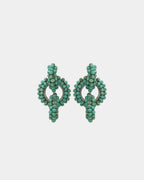 Tulip Earrings, Mint Gray