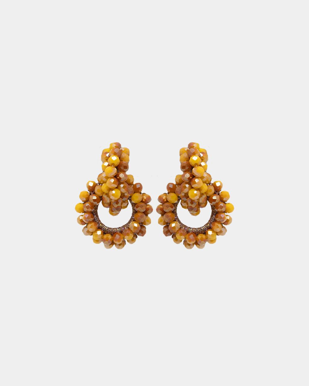Violet Earrings, Ochre