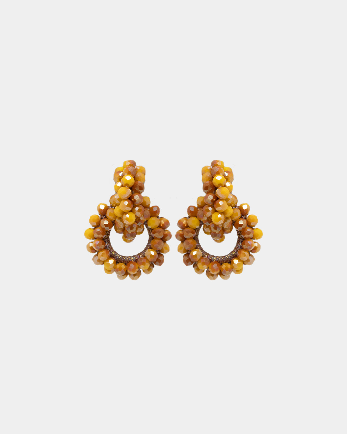 Violet Earrings, Ochre