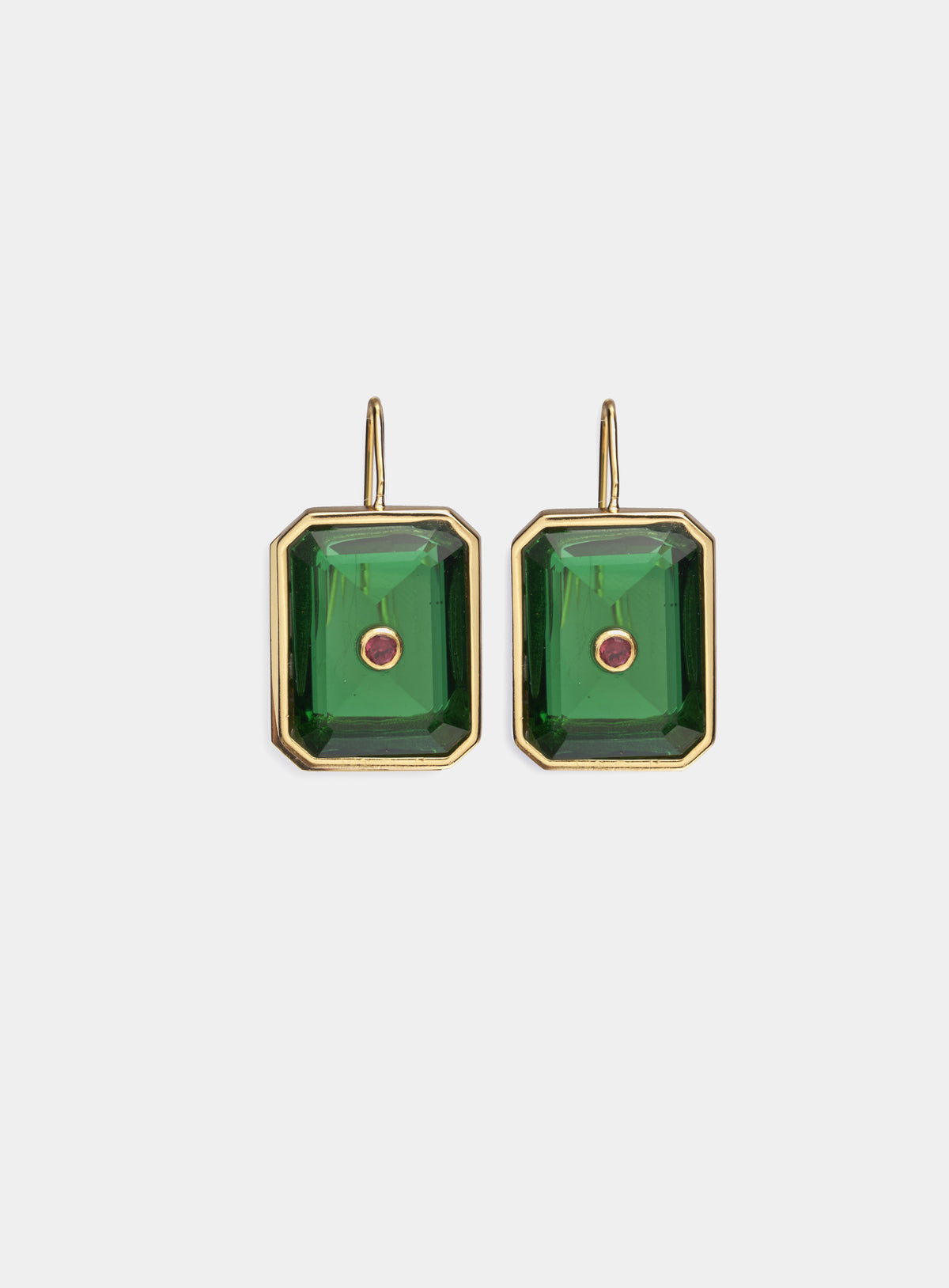 Tile Earrings, Forest