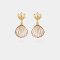 Sanibel Earrings, White Mother-of-Pearl