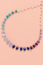 DEEP OCEAN NECKLACE, MULTI-STONE