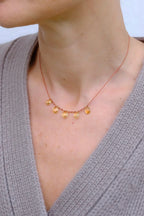 5-DROP NECKLACE , CITRINE