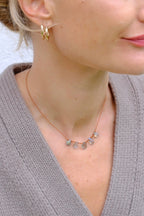 5-DROP NECKLACE , LABRADORITE