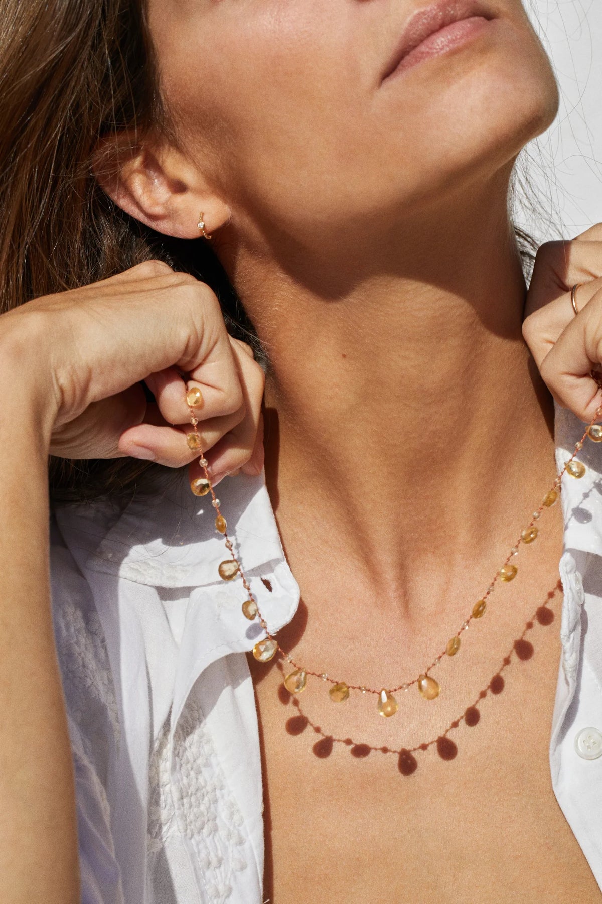 MILL DB NECKLACE , CITRINE