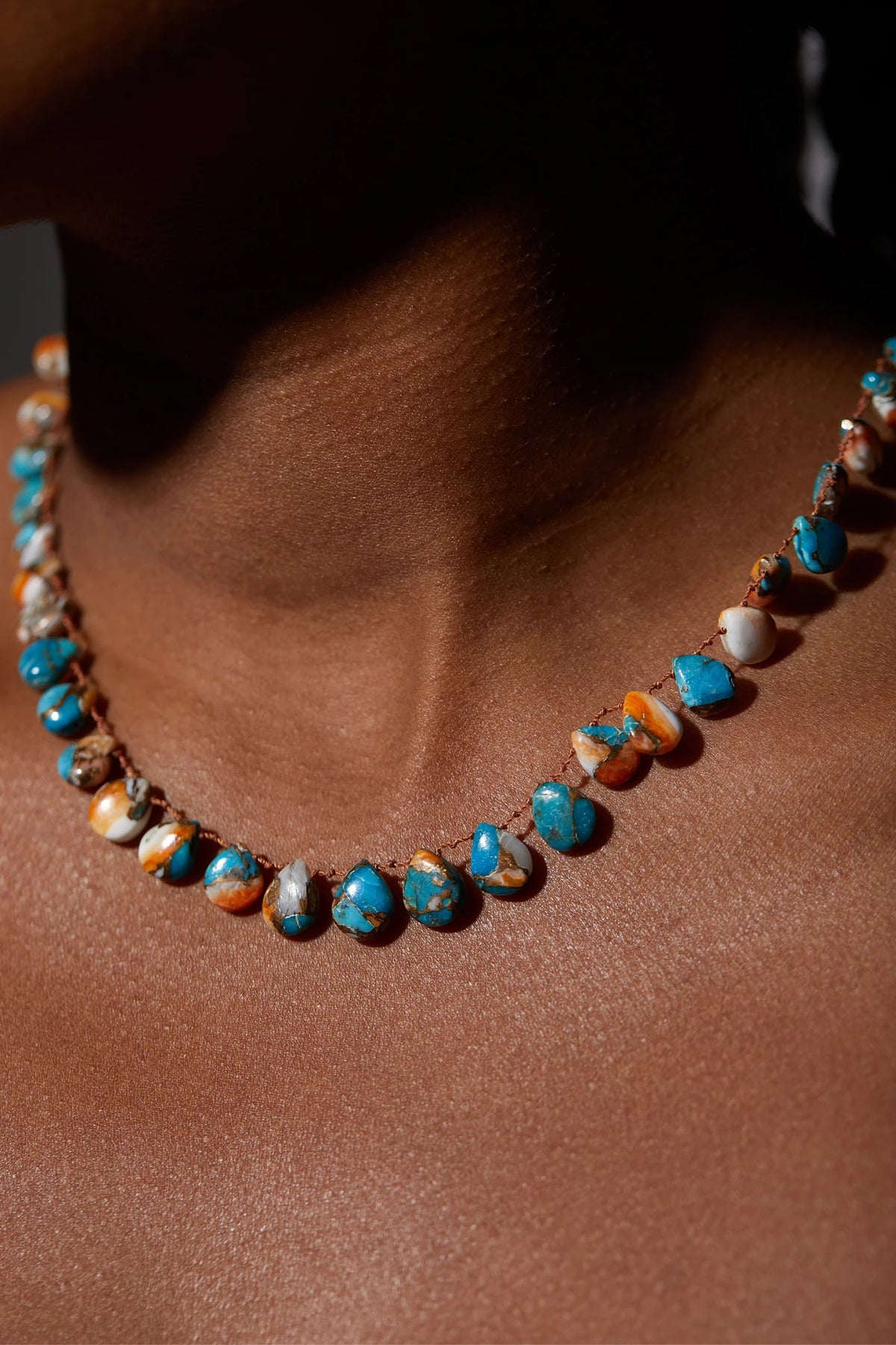 MOJAVE NECKLACE , TURQUOISE