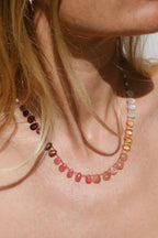 SUNSET NECKLACE , MULTI-STONE